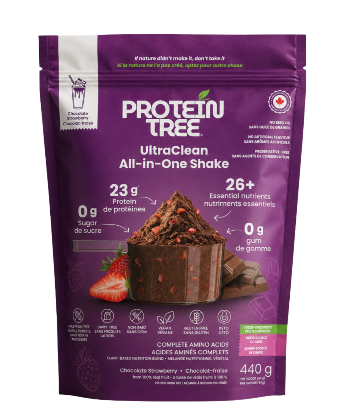 Protein Tree UltraClean All-in-One Shake, Chocolate Strawberry